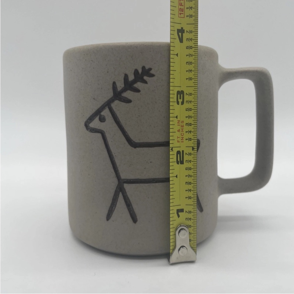 VINTAGE Pigeon Forge Pottery Tennessee Etched Deer Buck Art Coffee Cup Mug - Picture 8 of 9